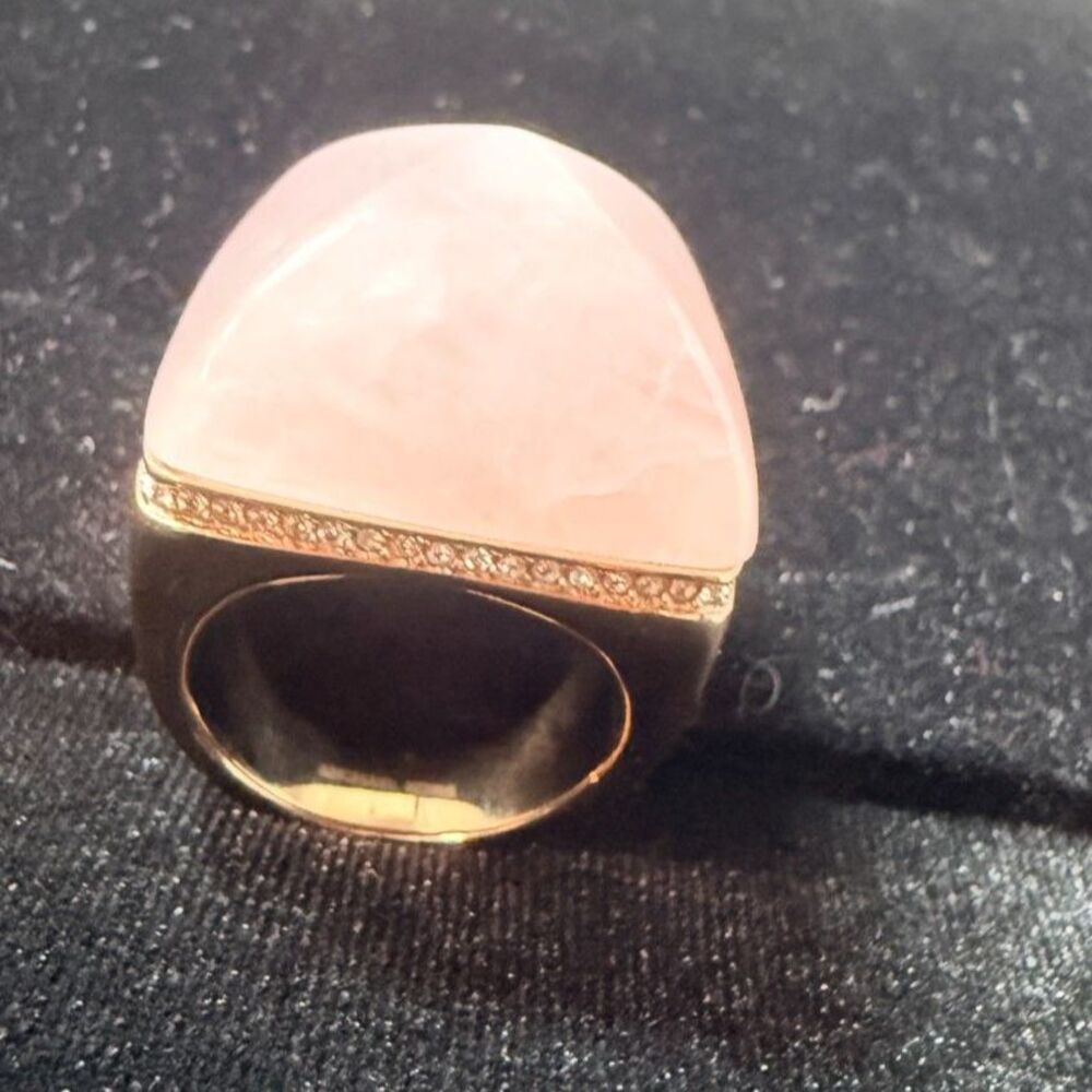 Michael Kors Blush Rush Collection Pink Stone Ring size 8 - Picture 9 of 13